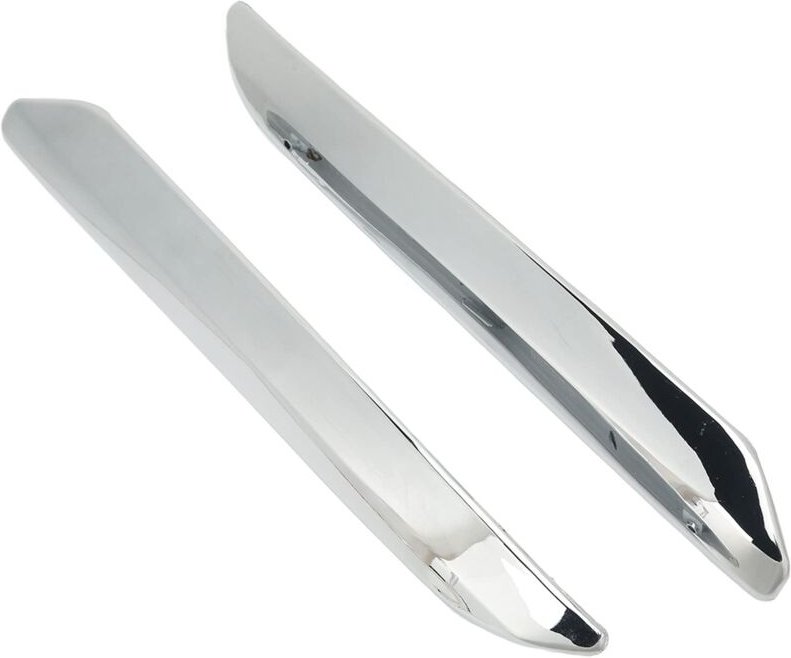 Ej.life - 2 Stück Frontstoßstangenschutz, abs Frontstoßstangenleiste Links Rechts Kratzfest Chrom Silber Ersatz für C5 C...