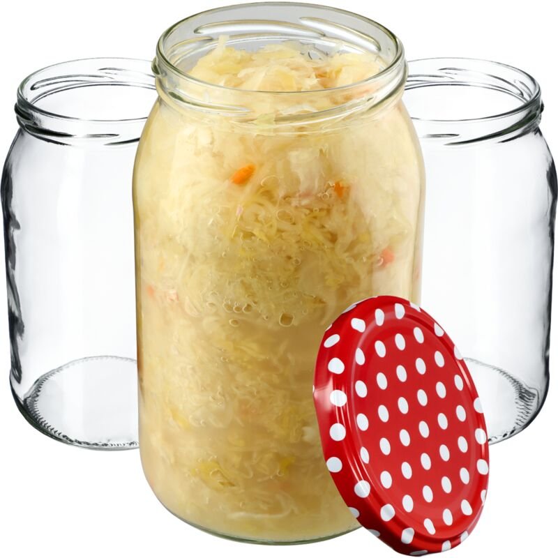 Słój Anna 900ml fi82 TO-900/1 8szt wieczko w - Kadax