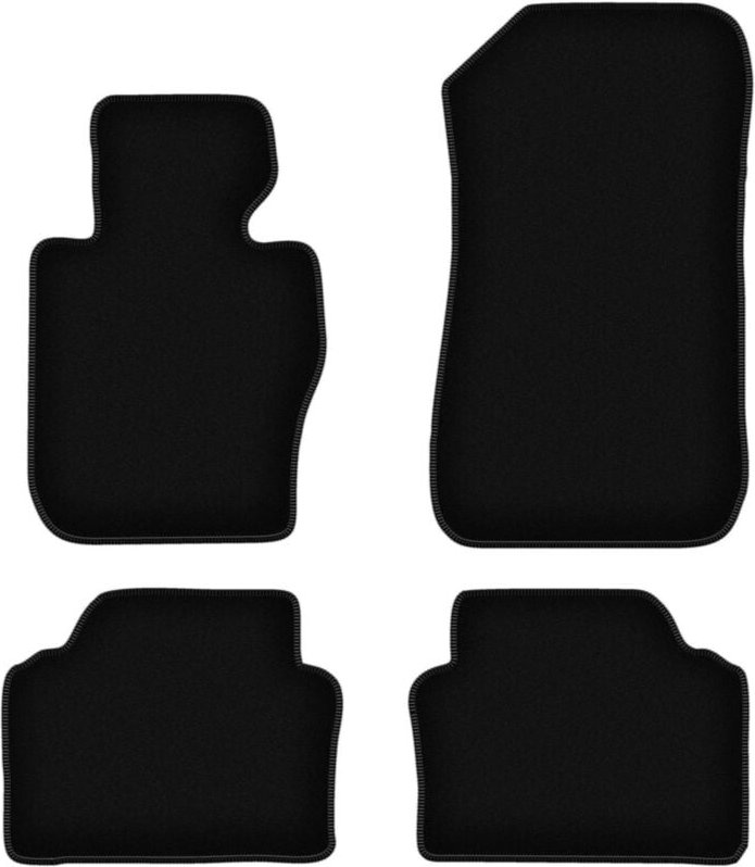 BASIC schwarze Veloursmatten für: BMW 3 E91 xDrive Kombi, Touring (2004-2011)