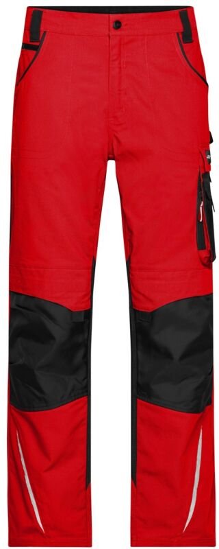 James&nicholson - Arbeitsbundhose JN832 Gr. 62 red/black