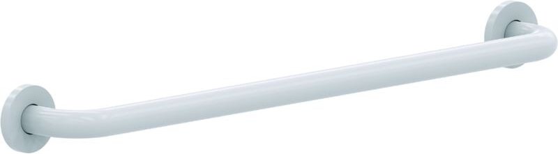 Gerader Stützgriff aus weißem epoxidiertem Stahl - 600 mm (ohne Schrauben) - ø 25 mm Presto 60343