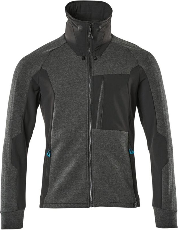 Advanced Sweatjacke Gr. 2XL schwarz-meliert/schwarz - Mascot