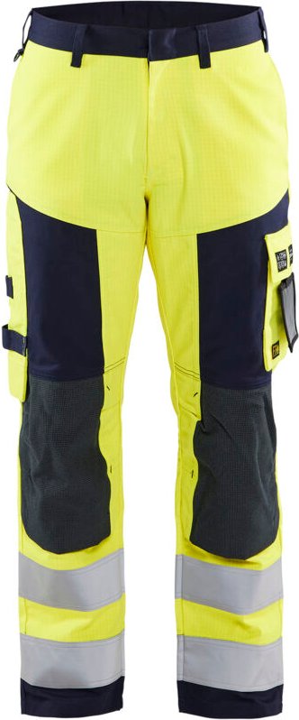 Multinorm-Arbeitshose Artisan 1578 - Neon Gelb / Marine 2XL - FR(52) - SE(C58) - Normen