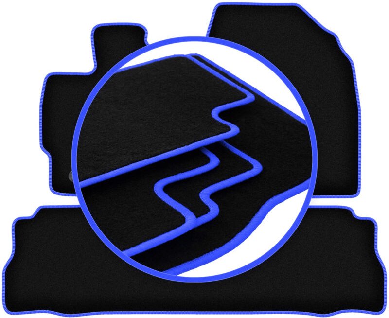 CARLUX-BLUE Autofußmatten für: Toyota Prius III Plus Fließheck (2011-2015)