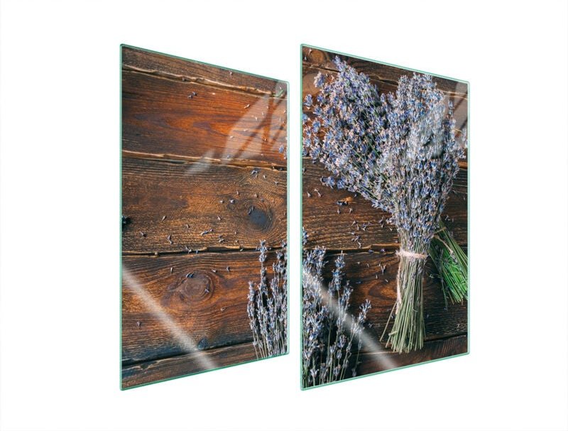 GLASSCHUTZPLATTE FÜR KÜCHE 2x35x52 LAVENDEL