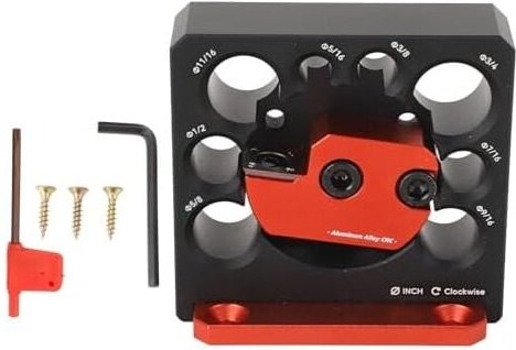 Dübellehre für die Holzbearbeitung, mit Hartmetalleinsatz, Rundschaft, Hilfswerkzeug für die Holzbearbeitung