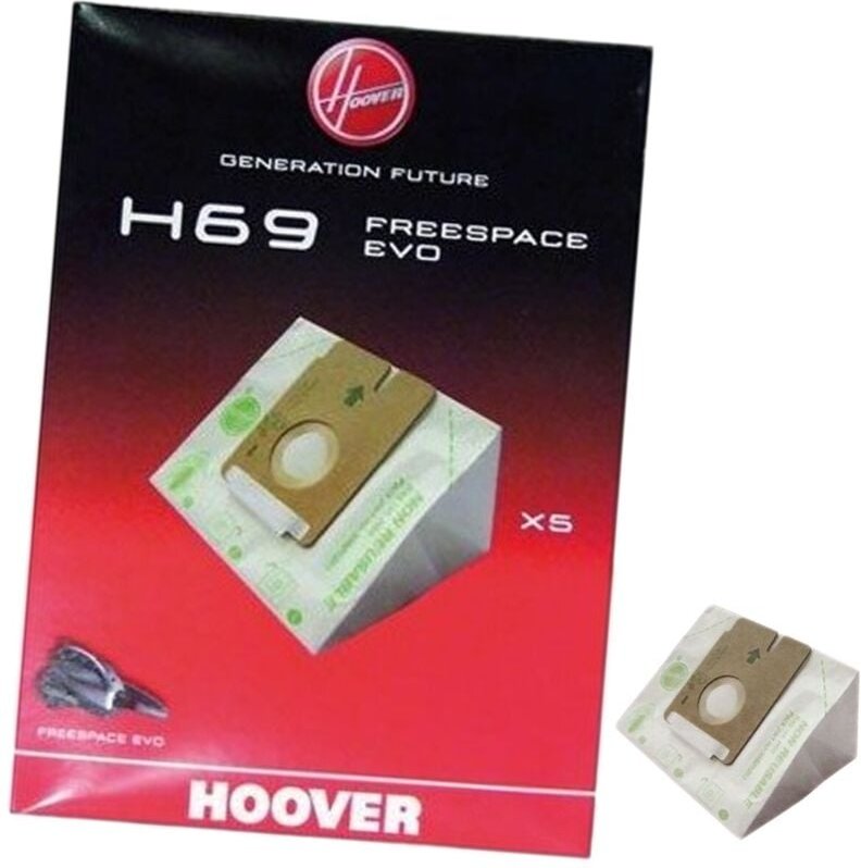 Ersatzteil - 6er Pack Staubsaugerbeutel H69 - Hoover