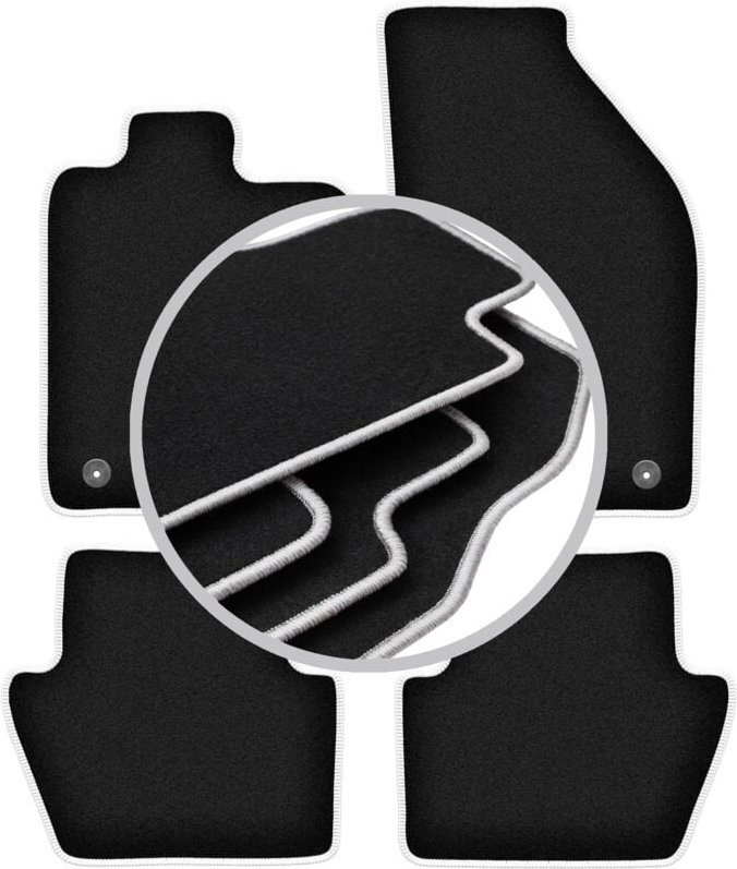 CARLUX-SILVER Autofußmatten für: Volvo C70 I Cabrio, Coupé (1997-2005)