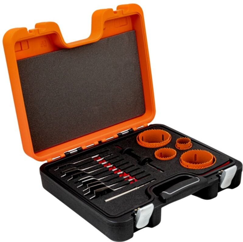 Bahco Lochsägensatz, gemischt, 12-86 mm - 18-tlg.