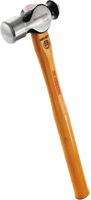 Schlosserhammer mit kugelförmiger Schlagfläche Hickory-Stiel ø Schlagfläche ca. 40 mm - Facom