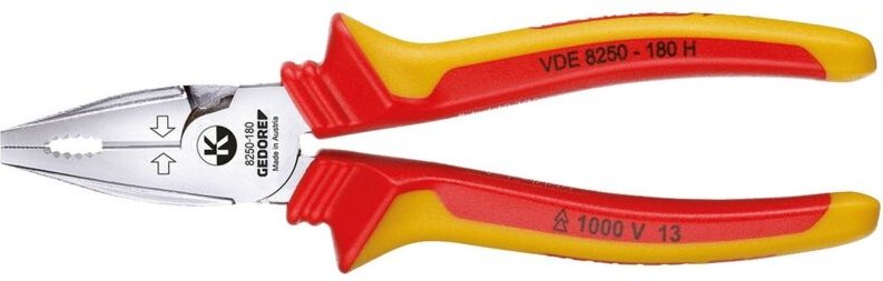 Vde 8250-160 h VDE-Kraft-Kombinationszange mit Hüllenisolierung 160 mm