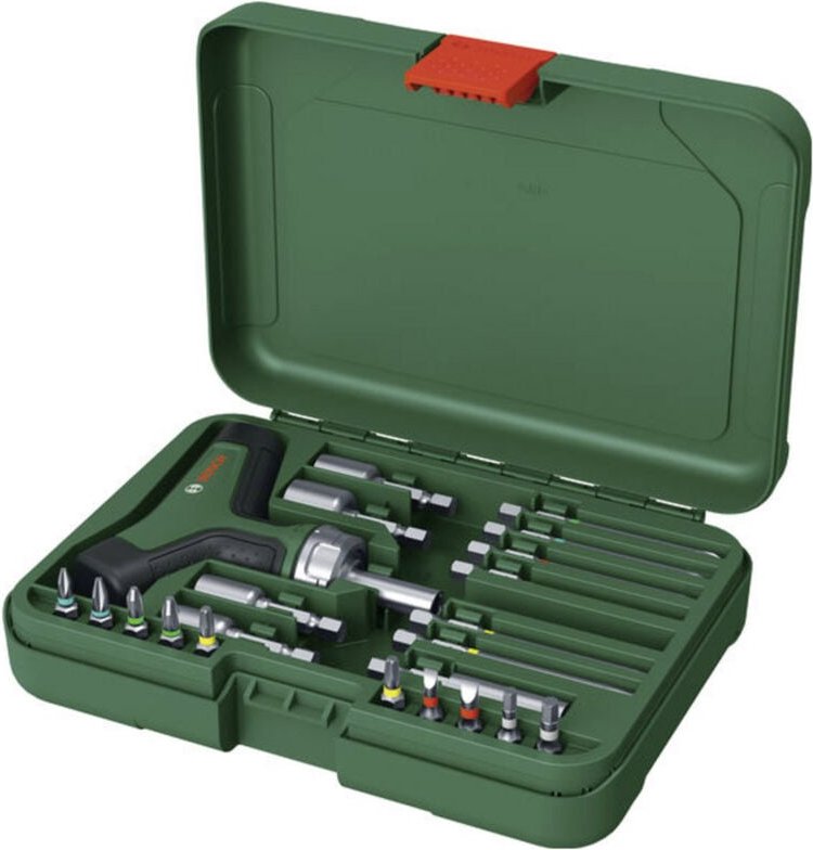 Werkzeug - Ratschenschraubendreher mit T-Griff, 22 Bits 1600A02Z9T - Bosch