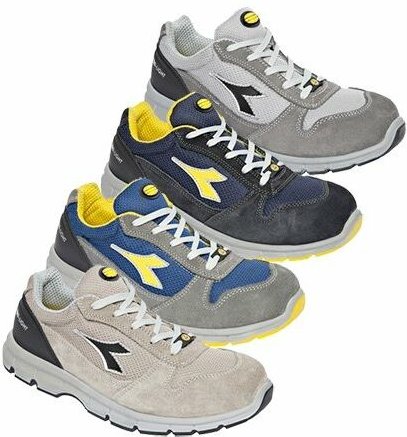 Diadora Run II Textile ESD LOW S1P SRC Schuhe - 36 EU - Blau
