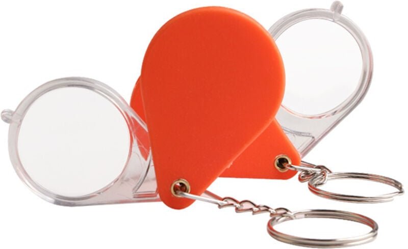 5-teiliges Handlupen-Set, zusammenklappbare Leselupe, drehbares Design, 10-fache Vergrößerung, zum Lesen, für Kartenbesc...