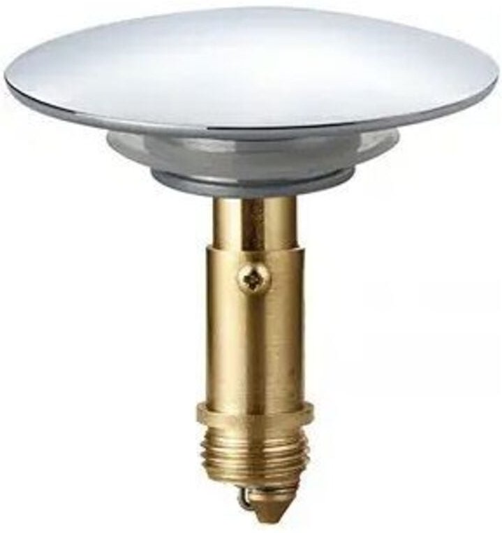 Thumbnail - 66 mm Click-Clack-Pop-Up-Ablaufgarnitur für Badezimmerspüle, Küchenspüle, Badezimmerspüle, verchromter Stöpsel aus massi...
