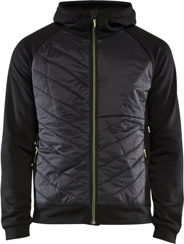Thumbnail - Hybrider Arbeits-Sweatshirt 3463 – Schwarz/Neongelb 4XL
