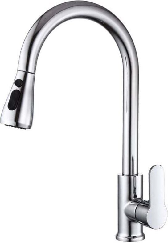 Rubinetto da cucina girevole a 360° con doccetta estraibile, rubinetto per lavello con regolatore a 3 getti