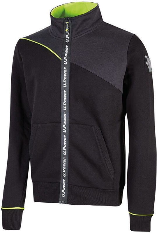 Arbeitsweste mit Reißverschluss URANUS - Schwarz/Gelb 4XL