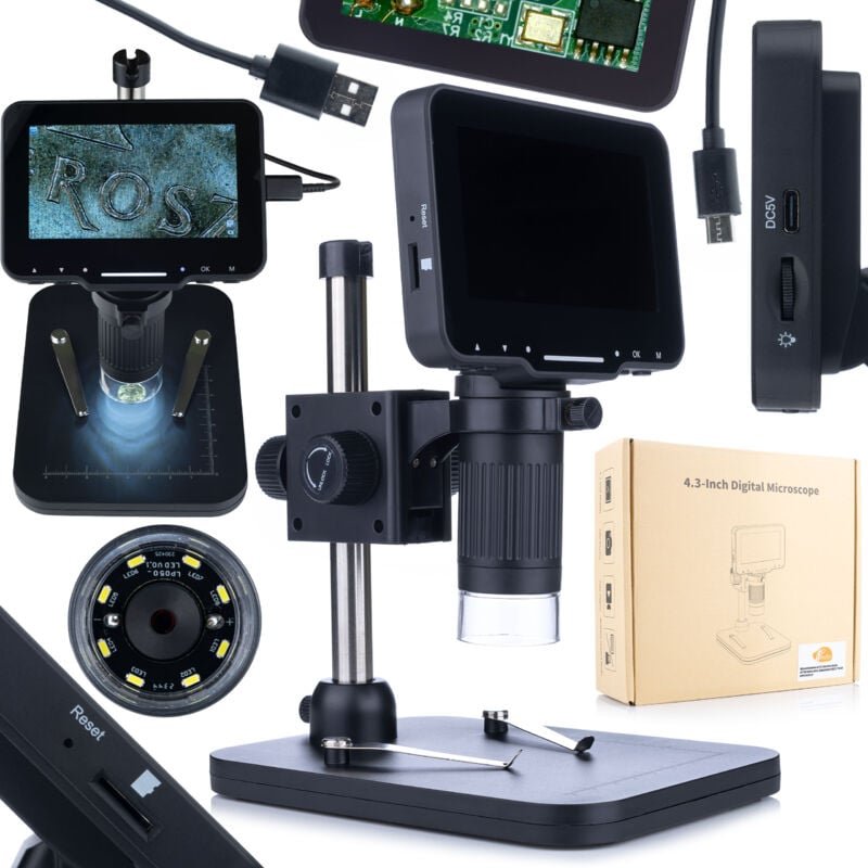 Digitales Mikroskop mit 4,3-Zoll-Display LP043-Z01C