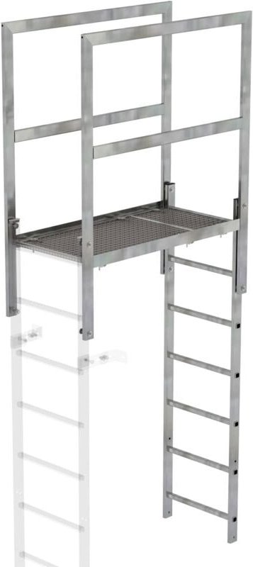 Günzburger Steigtechnik Attika-Überstieg Stahl verzinkt Länge 1.200mm - 063183