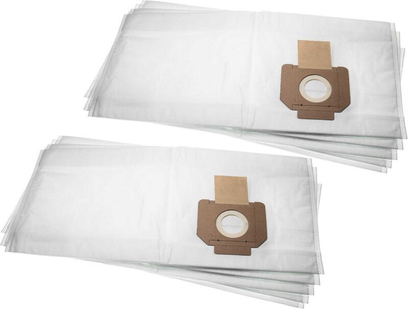 10x Staubsaugerbeutel kompatibel mit Nilfisk Alto Attix 3 Staubsauger - Mikrovlies, 27,9cm x 64,3cm Weiß - Vhbw