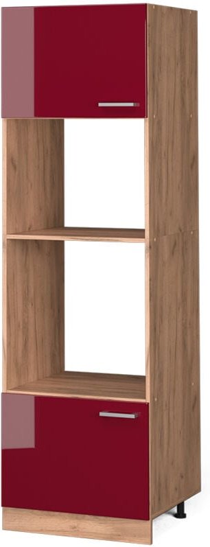 Mikrowellenschrank R-Line, Bordeaux Hochglanz, 60 cm, Vicco