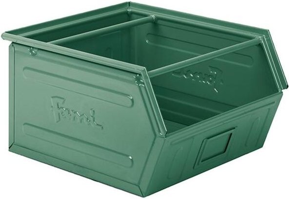 Stahlbehälter mm B=450 T=520 H=300 Gr.5P4 Grün Ral6011