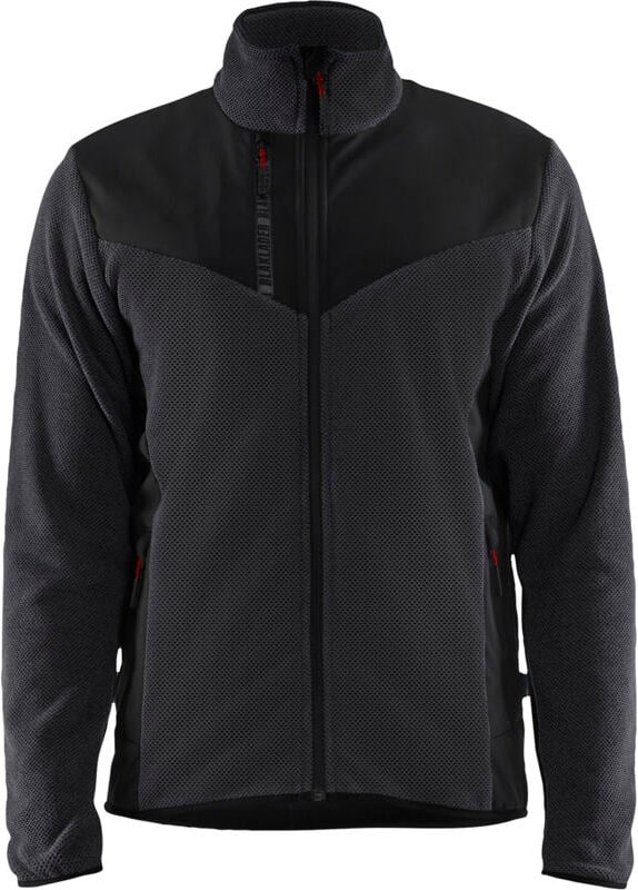 Strickjacke mit Softshell 5942 – Anthrazit/Grau Schwarz XXXL