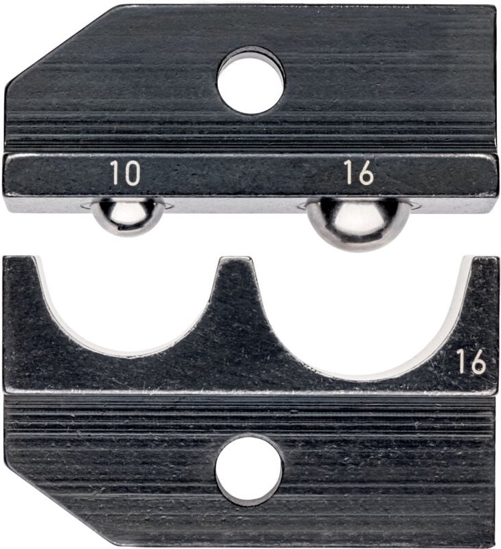 Knipex - 97 49 16 Crimpeinsatz Isolierte Kabelschuhe, Isolierte Steckverbinder 10 bis 16 mm² Passe