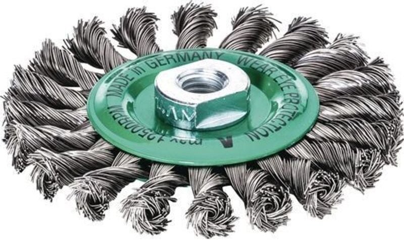 Lessmann ® - Lessmann Rundbürste INOX-Draht 0,50 mm, Bürsten-⌀xBohrungs-⌀ / Gewinde: 125XM14 mm