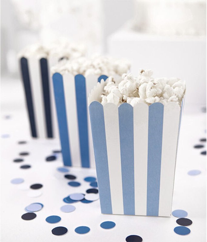 Popcornboxen, 7,5 x 7,5 x 12,5 cm (1 Packung / 6 Stück)