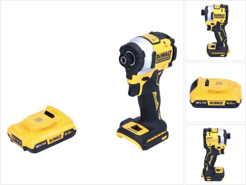 Dcf 850 n Akku Schlagschrauber 18 v 205 Nm 1/4' Brushless + 1x Akku 2,0 Ah - ohne Ladegerät - Dewalt