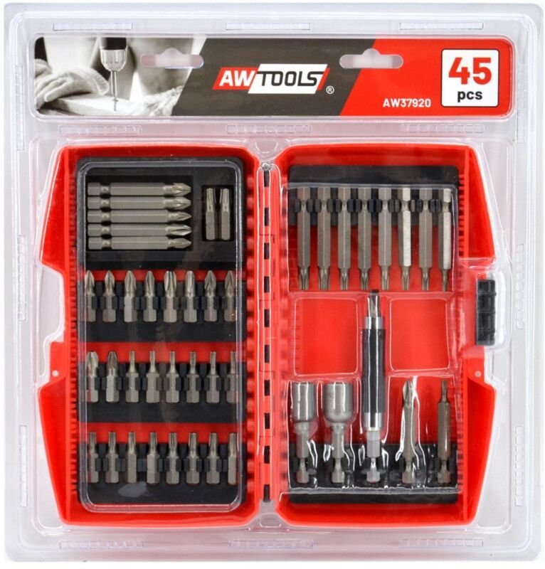 AWTOOLS SCHRAUBENDREHER-BIT-SET S2 45-tlg.