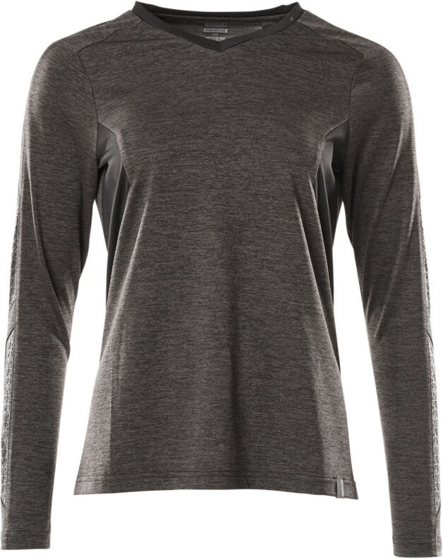 Accelerate T-Shirt, Damenpassform mit feuchtigkeitstransportierendem coolmax® pro, langarm, V-Ausschnitt Gr. s dunkelant...