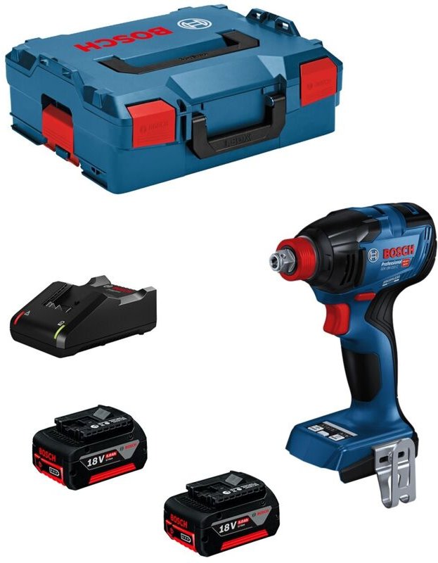 Bosch Professional - Drehschlagschrauber bosch gdx 18V-210 c (2 x 5,0 Ah + GAL18V-40 + L-Boxx 136)