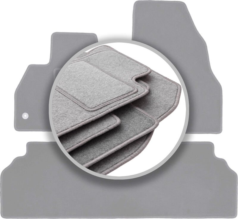 Fußmatten Aschegrau für: Renault Kangoo II Kombivan (2007-)