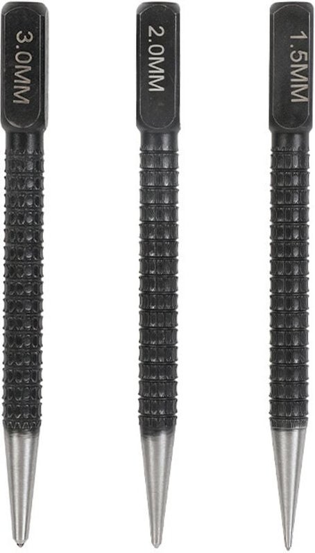 Nageltreiber, 1,5, 2, 3 mm, 3er-Set