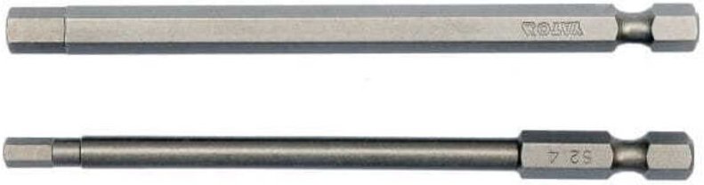 YATO SPITZE / BIT 1/4"" HEX 4x100mm + HEX 6x100mm 2St. 0495