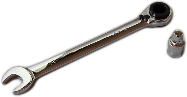 Trade Shop Traesio - Trade Shop - key combinanzielle ricchetto reversible in stella 22mm 19-22mm adattatore -