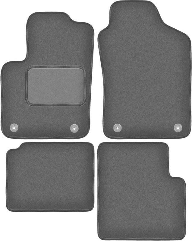 Graphit-Fußmatten für: Fiat 500 Hybrid Fließheck (2020-)