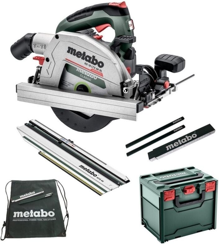 Metabo - Akku Handkreissäge KS18 ltx 66 BL+KFS44+Sportbeutel+Meterstab+2xBleistift