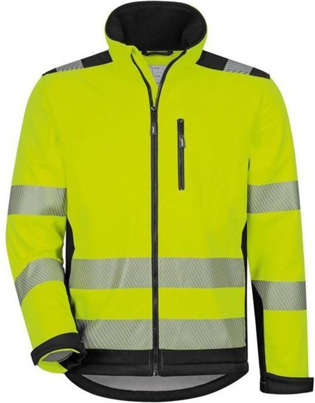 Warnschutz-Softshelljacke Ryan 22745 Gr. l leuchtgelb/schwarz - Elysee