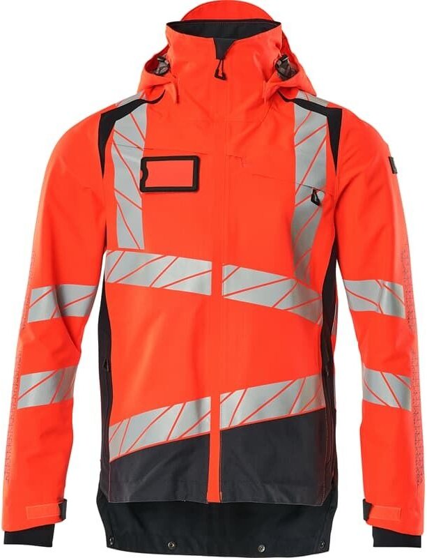 Hard Shell Jacke mit leichtem Futter Jacke 19301 Gr. 3XL, Hi-vis rot/schwarzblau - Mascot