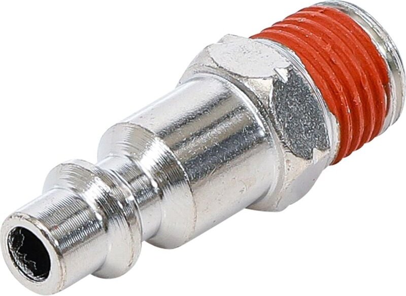 Druckluft-Stecknippel 6,3 mm (1/4') Außengewinde usa / Frankreich
