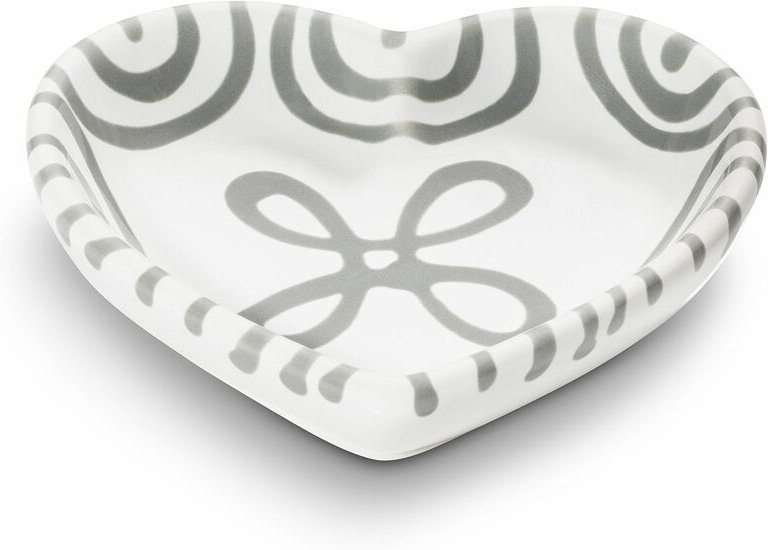 Thumbnail - Gmundner Keramik Graugeflammt, Herzschale (L:10cm)