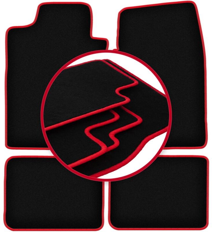 CARLUX-RED Auto-Fußmatten für: Dodge Durango I SUV (1997-2003)