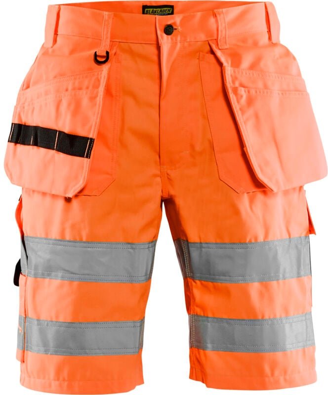 Thumbnail - Hochsichtbarer Arbeitsshort 15351811 - Neonorange M - FR(44) - SE(C50) - Normen