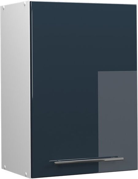 Vicco - Küchenschränke Fame-Line, Dunkelblau Hochglanz, 50 cm