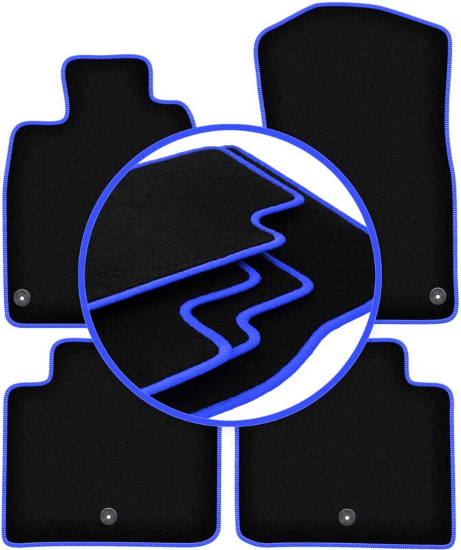 CARLUX-BLUE Autofußmatten für: Lexus GS III Limousine (2005-2012)