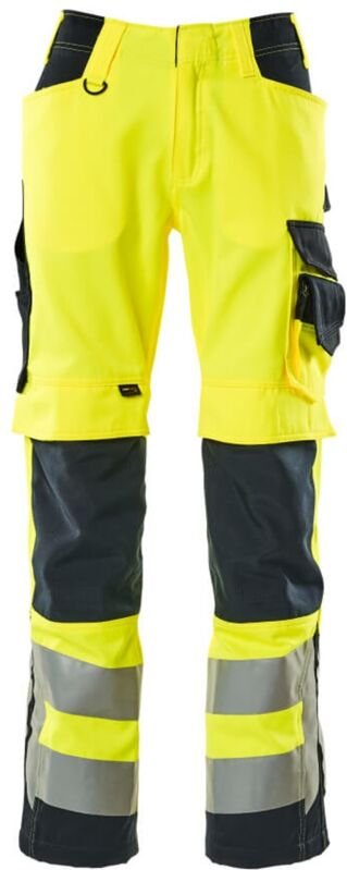 Warnschutzhose Kendal safe supreme 15579-860-17010 52 hi-vis gelb/schwarzblau - Mascot